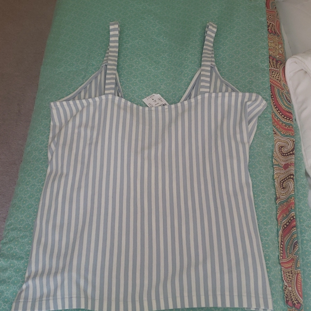 J. Crew Striped Tie-Wrap Cami Top New with Tags - Picture 3 of 3